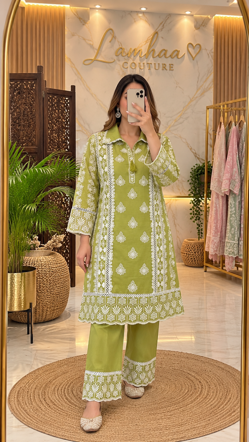 ✨ Hariyali Raas – Green Co-ord Set