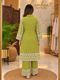 ✨ Hariyali Raas – Green Co-ord Set