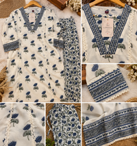 ✨ Neel Kamal – Hand Block Printed Cotton Suit