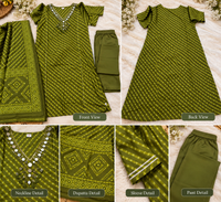 💚 HARIT RAAS – Green Bandhani Suit Set 💚