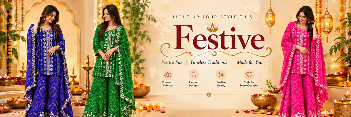 Light up your style this Diwali - festive sharara sets by Lamhaa Couture