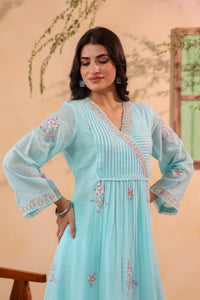 💙 NEELAMBRI COORD — Sky Blue Elegance 💙