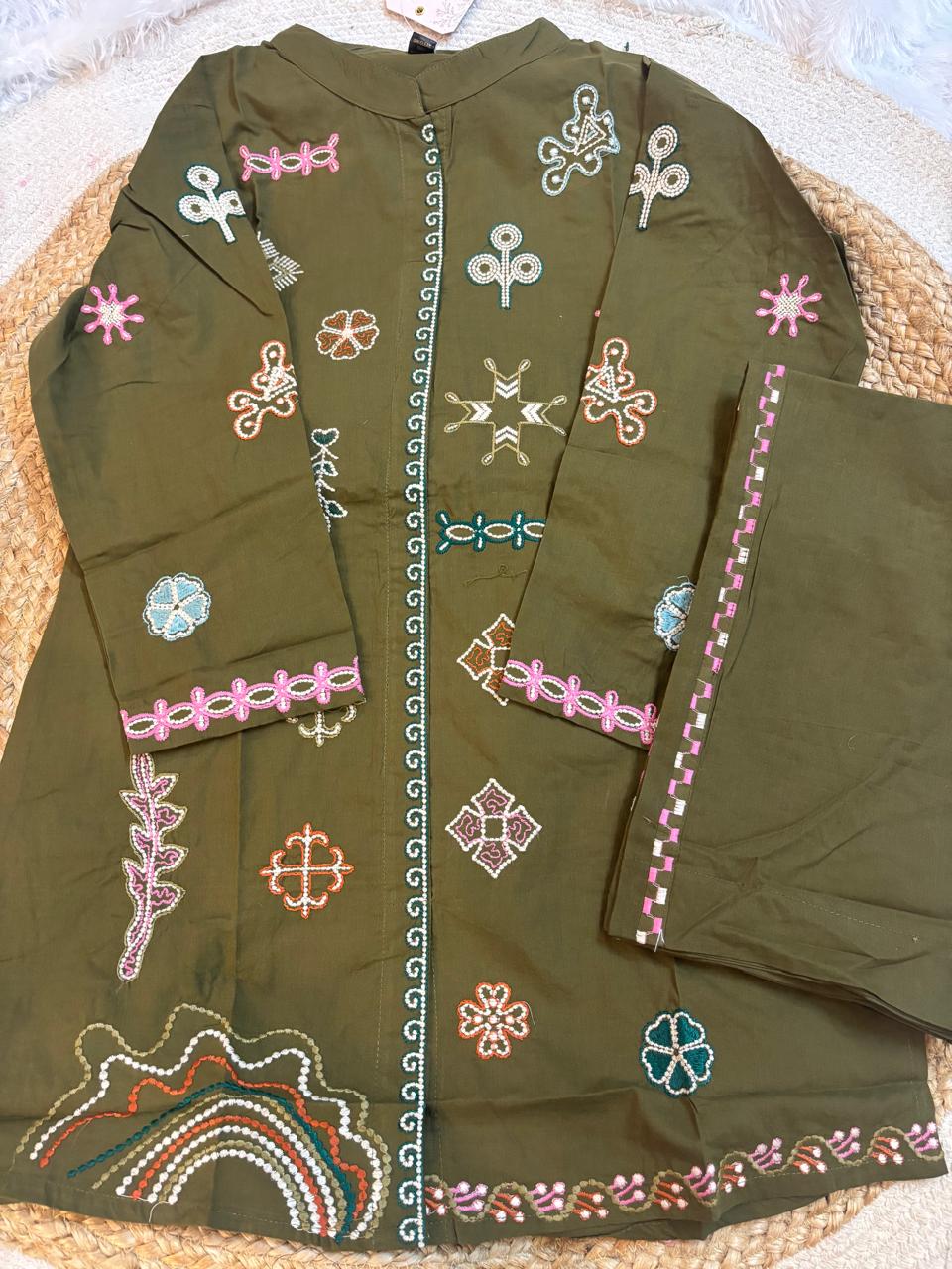 ✨ Madhuban – Olive Co-ord Set