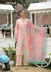 GULNAAR – Pastel Floral Embroidered Suit Set