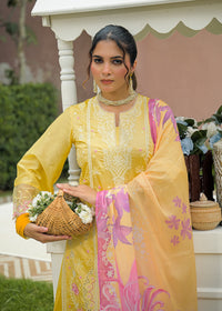 GULNAAR – Pastel Floral Embroidered Suit Set