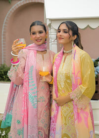 GULNAAR – Pastel Floral Embroidered Suit Set