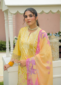 GULNAAR – Pastel Floral Embroidered Suit Set