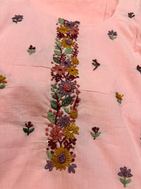 🌸 GULABI VIHAAR – Pink Hand-Embroidered Suit Set 🌸